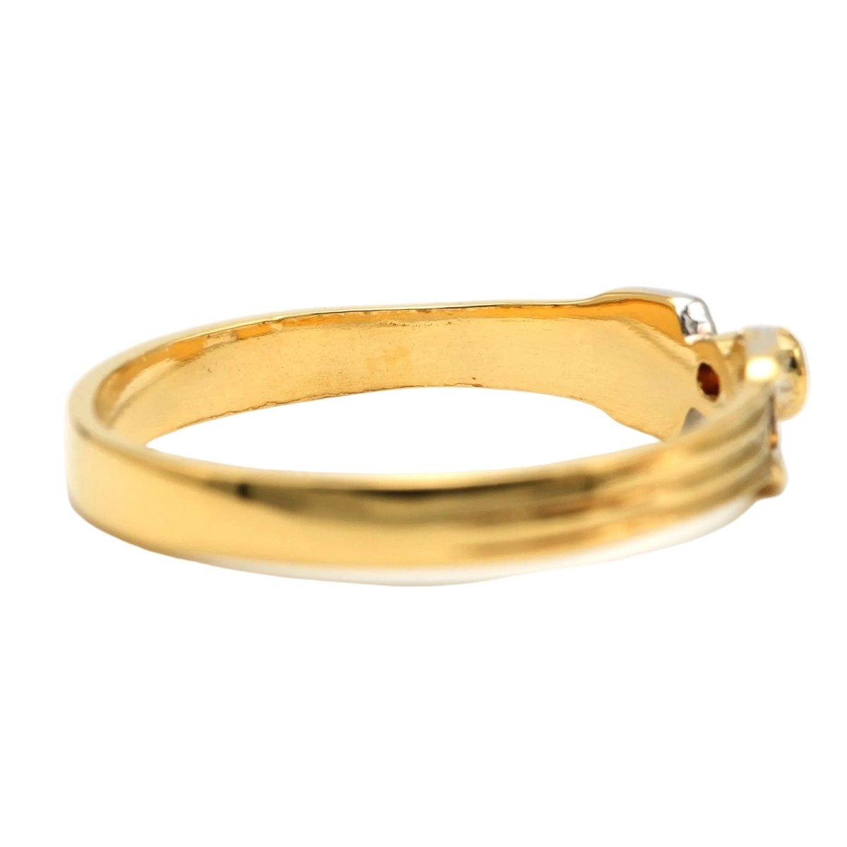 Bague Solitaire en or jaune et diamants - Castafiore