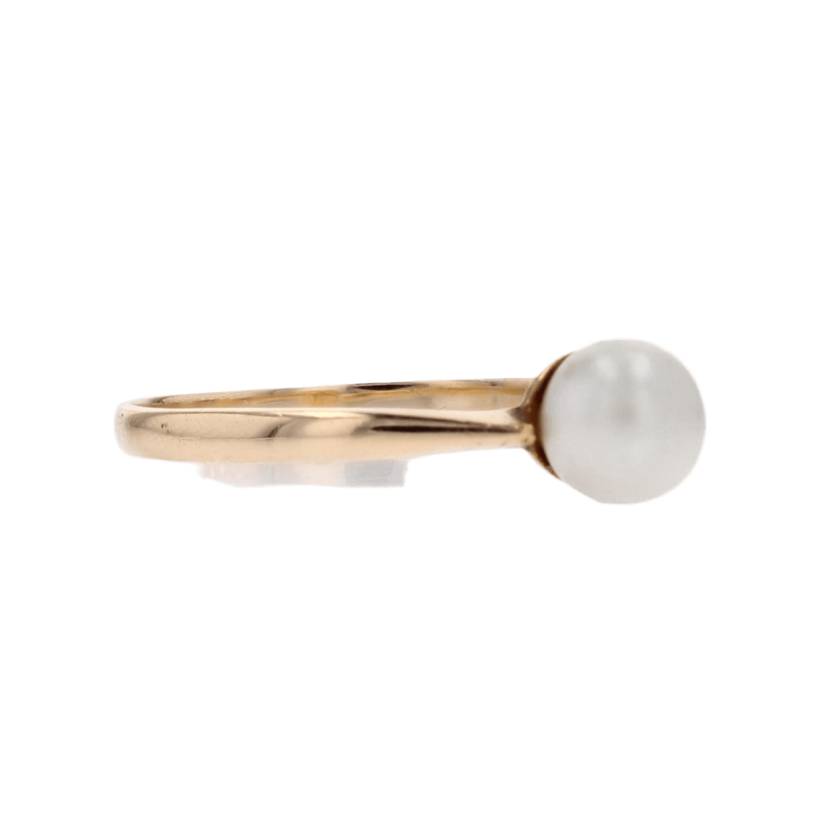 Bague Solitaire en or jaune et perle - Castafiore