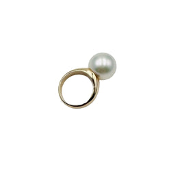 Bague Solitaire en or jaune et perle - Castafiore