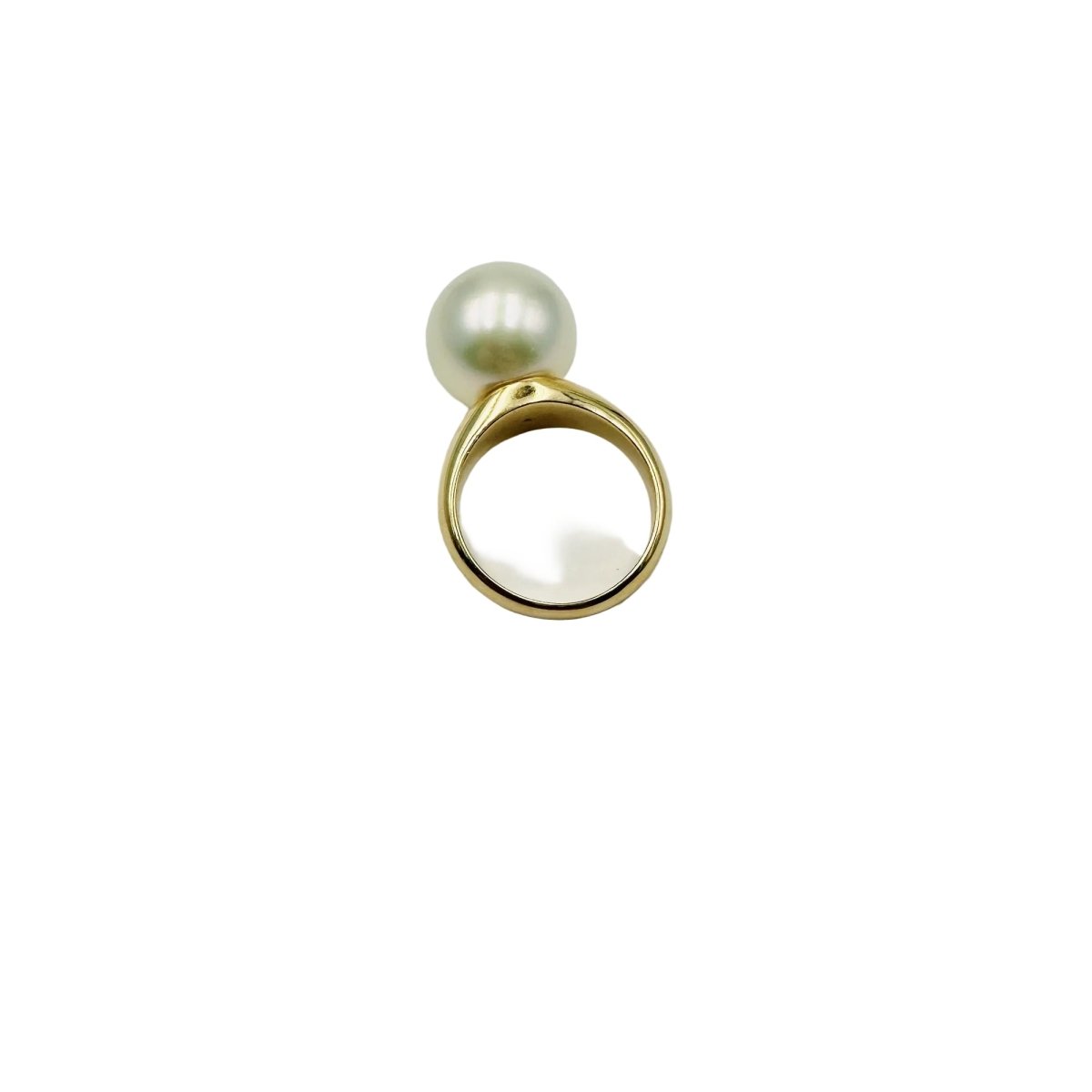 Bague Solitaire en or jaune et perle - Castafiore