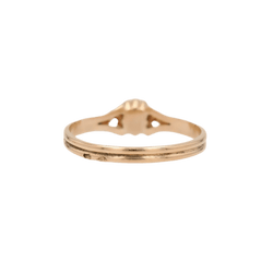 Bague Solitaire en or jaune et perle - Castafiore
