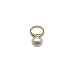 Bague Solitaire en or jaune et perle - Castafiore