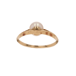 Bague Solitaire en or jaune et perle - Castafiore