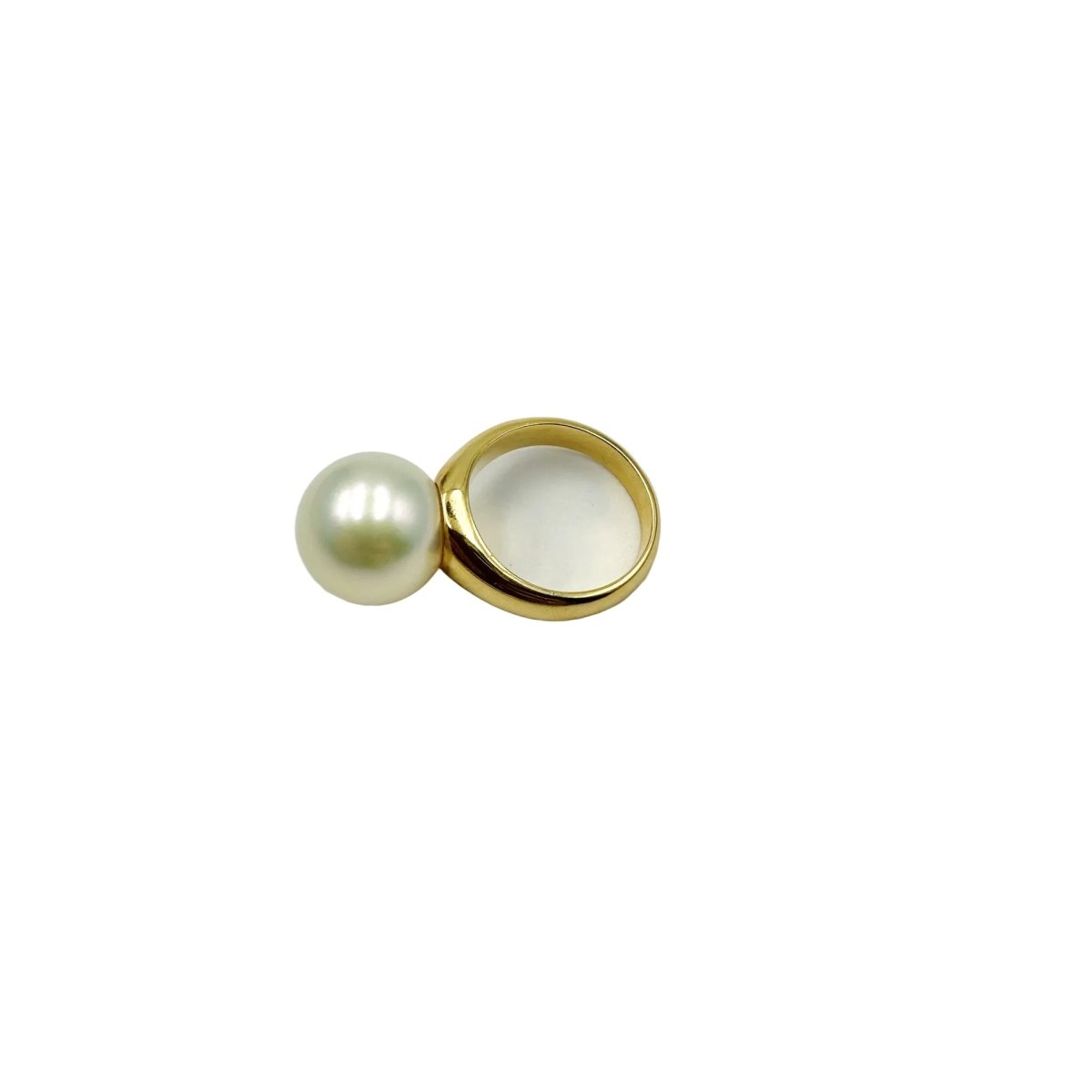 Bague Solitaire en or jaune et perle - Castafiore