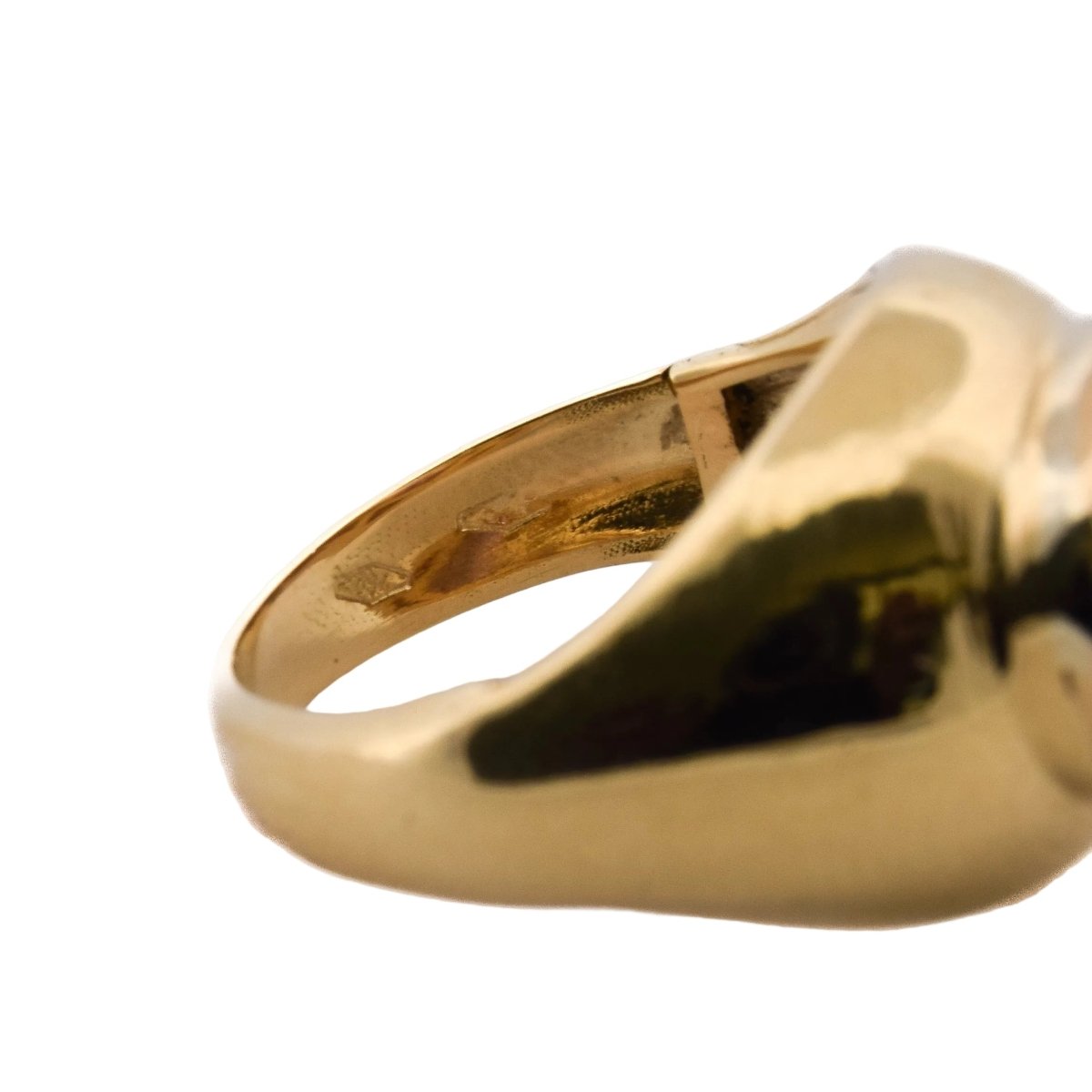 Bague Solitaire en or jaune et tourmaline - Castafiore