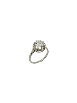 Bague Solitaire en platine et diamant - Castafiore
