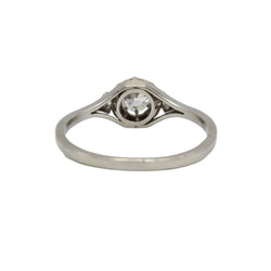 Bague Solitaire en platine et diamants - Castafiore