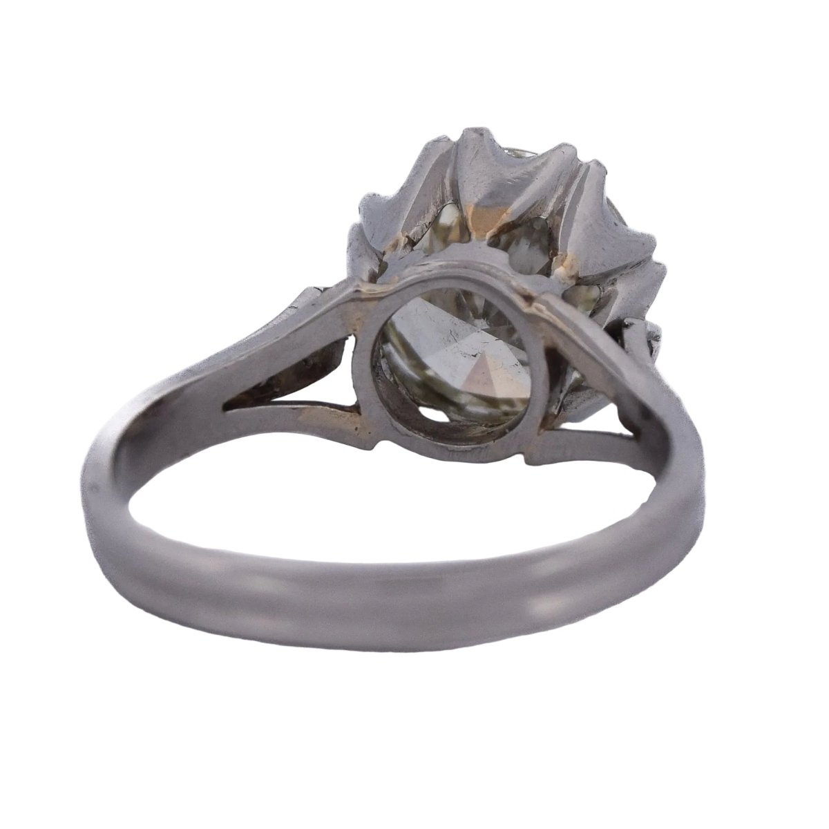 Bague Solitaire en platine et diamants - Castafiore