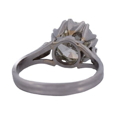 Bague Solitaire en platine et diamants - Castafiore