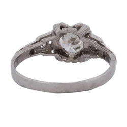 Bague Solitaire en platine et diamants - Castafiore