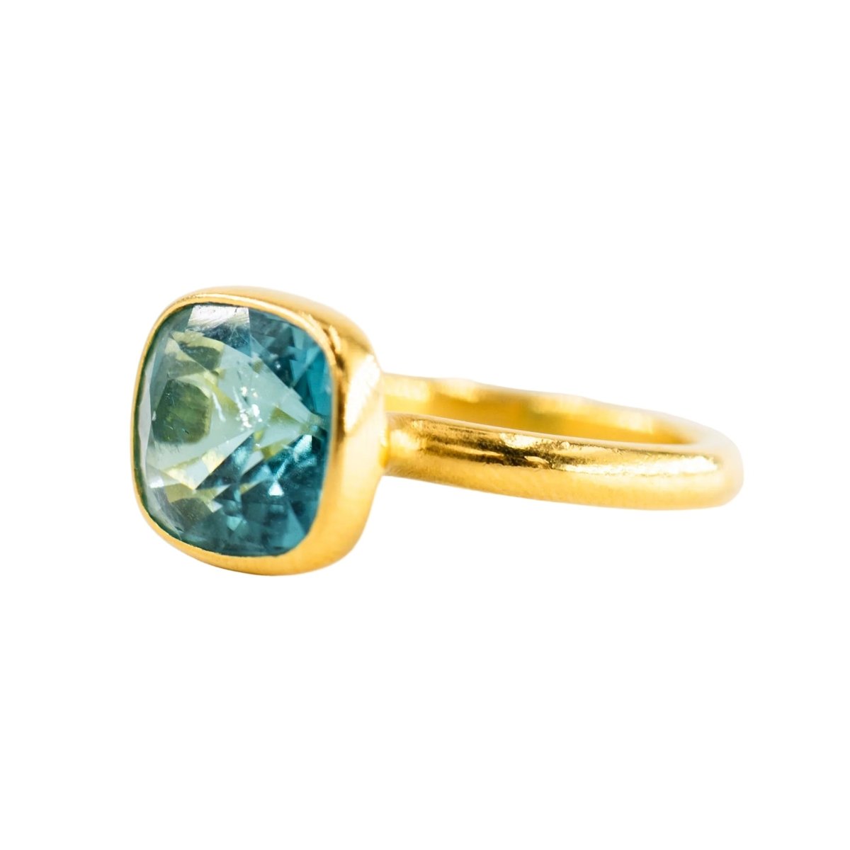 Bague Solitaire MARIE-HÉLÈNE DE TAILLAC en or jaune et tourmaline - Castafiore