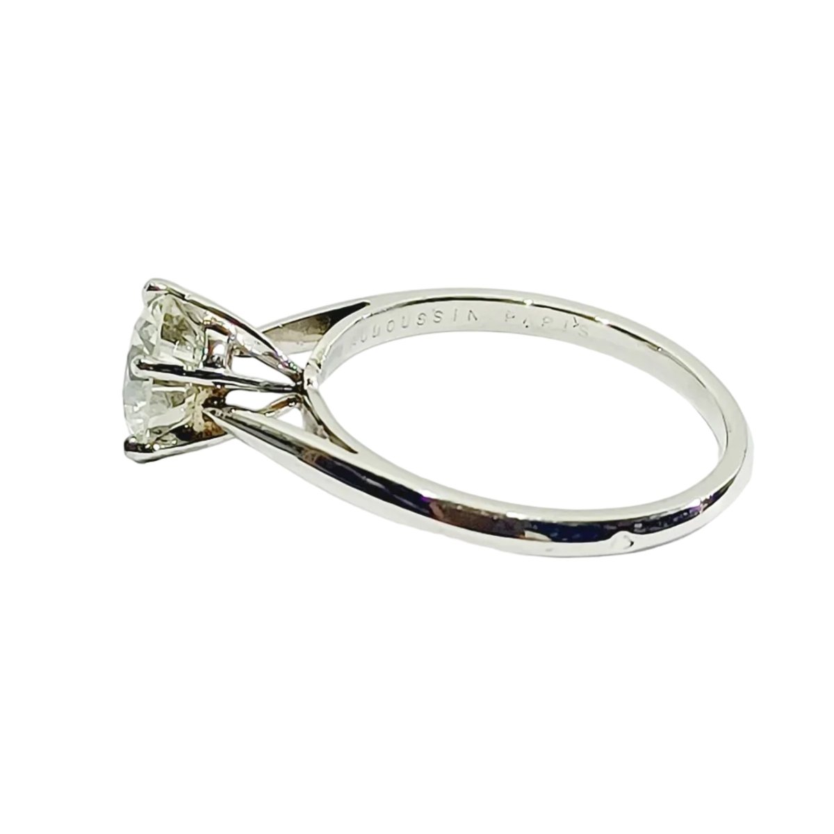 Bague Solitaire MAUBOUSSIN en platine et diamant - Castafiore