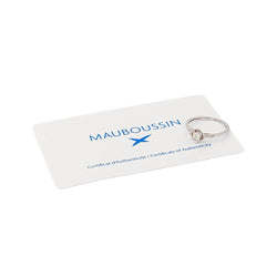 Bague Solitaire MAUBOUSSIN "Ma Reine d'Amour n°2" en or blanc et diamants - Castafiore