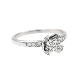 Bague Solitaire MAUBOUSSIN "Sacré Désir N°2" en or blanc et diamants - Castafiore