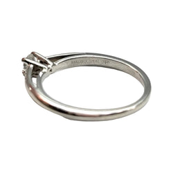Bague Solitaire MAUBOUSSIN "Tu es le sel de ma vie" en or blanc et diamants - Castafiore