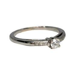 Bague Solitaire MAUBOUSSIN "Tu es le sel de ma vie" en or blanc et diamants - Castafiore