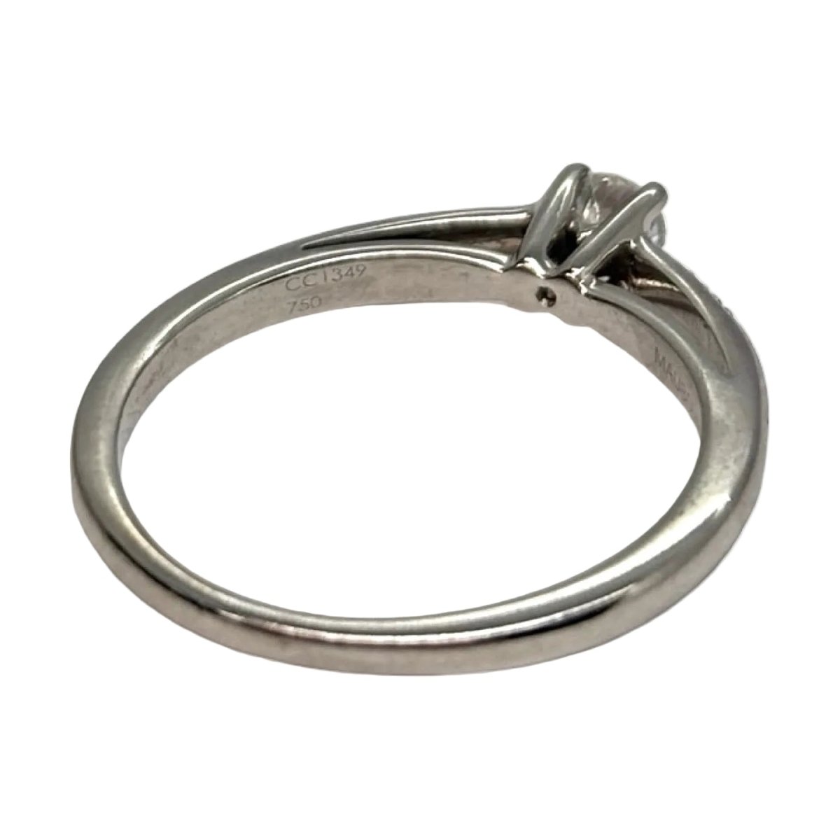 Bague Solitaire MAUBOUSSIN "Tu es le sel de ma vie" en or blanc et diamants - Castafiore