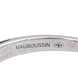 Bague Solitaire MAUBOUSSIN "Tu es le sel de ma vie" en or blanc et diamants - Castafiore