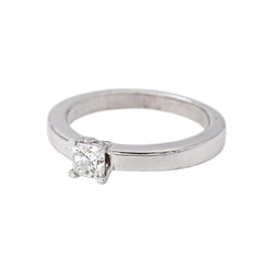 Bague Solitaire Or blanc Diamant - Castafiore