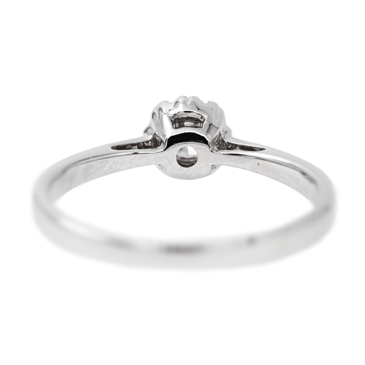 Bague Solitaire Or blanc Diamant - Castafiore