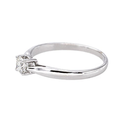 Bague Solitaire Or blanc Diamant - Castafiore