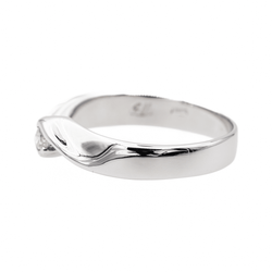 Bague Solitaire Or blanc Diamant - Castafiore