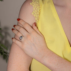 Bague Solitaire Or blanc Diamant - Castafiore