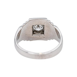 Bague Solitaire Or blanc Diamant - Castafiore