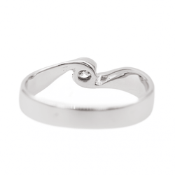 Bague Solitaire Or blanc Diamant - Castafiore