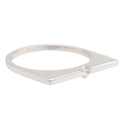 Bague Solitaire Or blanc Diamant - Castafiore