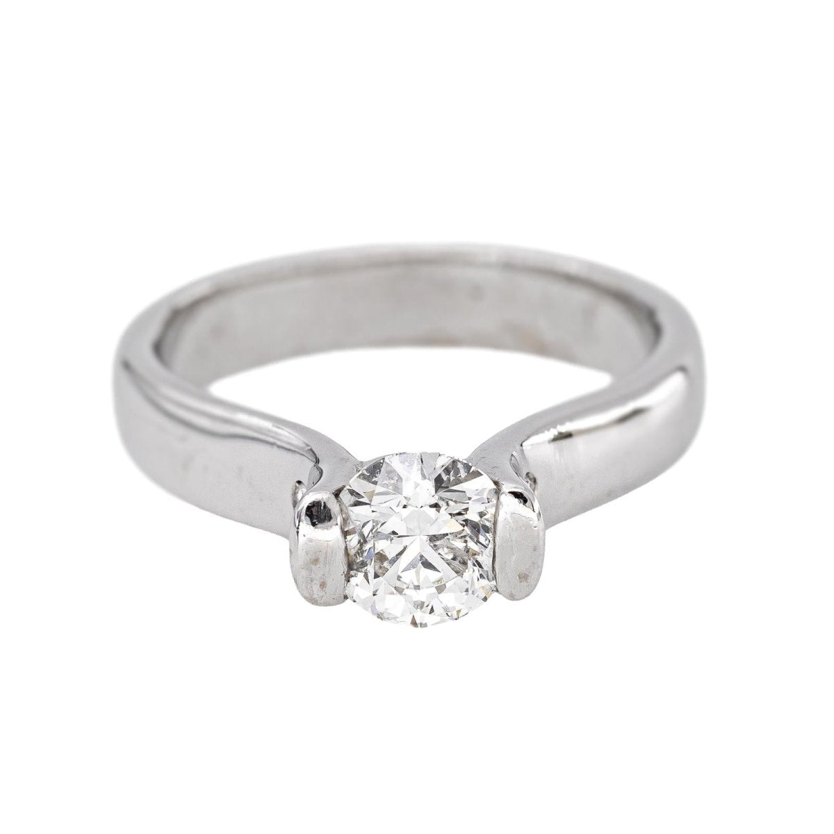 Bague Solitaire Or blanc Diamant - Castafiore