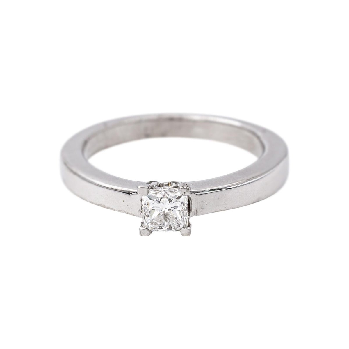 Bague Solitaire Or blanc Diamant - Castafiore