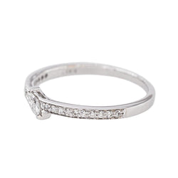 Bague Solitaire Or blanc Diamant - Castafiore