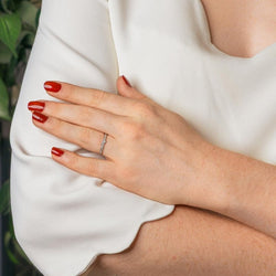 Bague Solitaire Or blanc Diamant - Castafiore