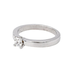 Bague Solitaire Or blanc Diamant - Castafiore