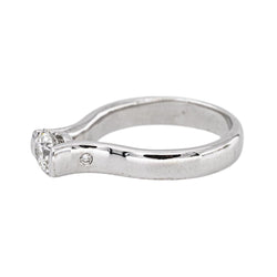 Bague Solitaire Or blanc Diamant - Castafiore