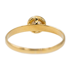 Bague Solitaire Or jaune Diamant - Castafiore