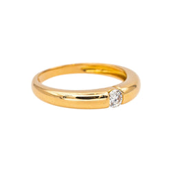 Bague Solitaire Or jaune Diamant - Castafiore