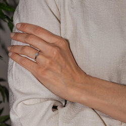 Bague Solitaire Or jaune Diamant - Castafiore