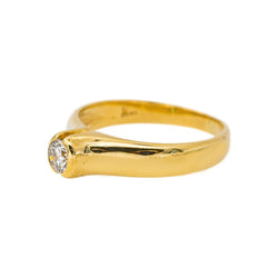 Bague Solitaire Or jaune Diamant - Castafiore