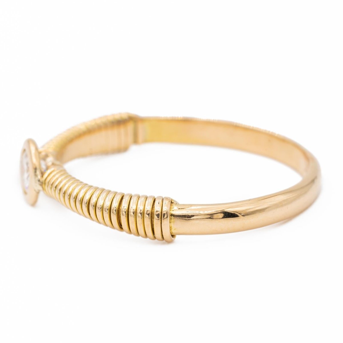 Bague Solitaire Or jaune Diamant - Castafiore