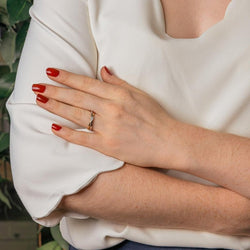 Bague Solitaire Or jaune Diamant - Castafiore
