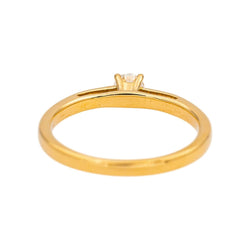 Bague Solitaire Or jaune Diamant - Castafiore