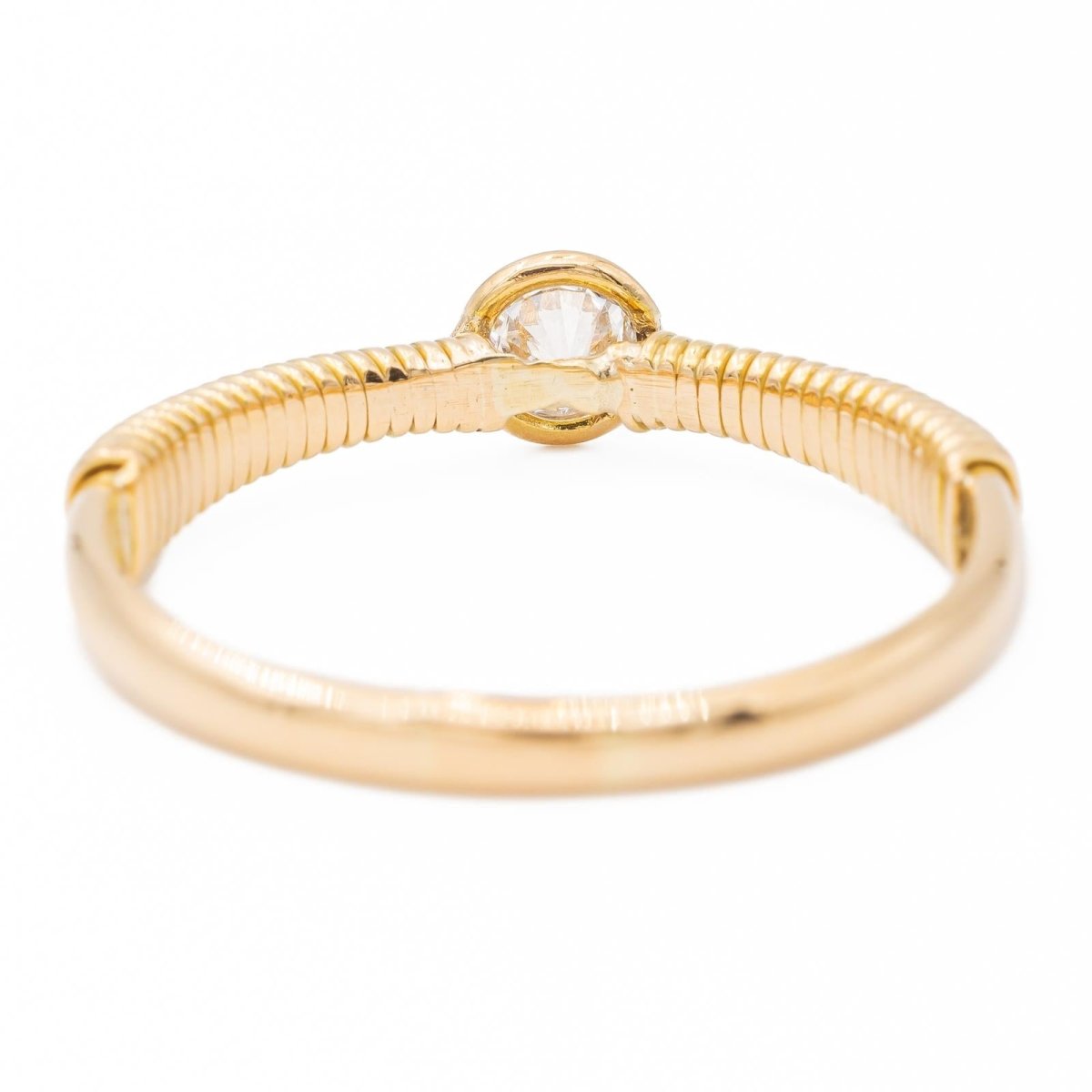 Bague Solitaire Or jaune Diamant - Castafiore