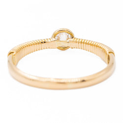 Bague Solitaire Or jaune Diamant - Castafiore