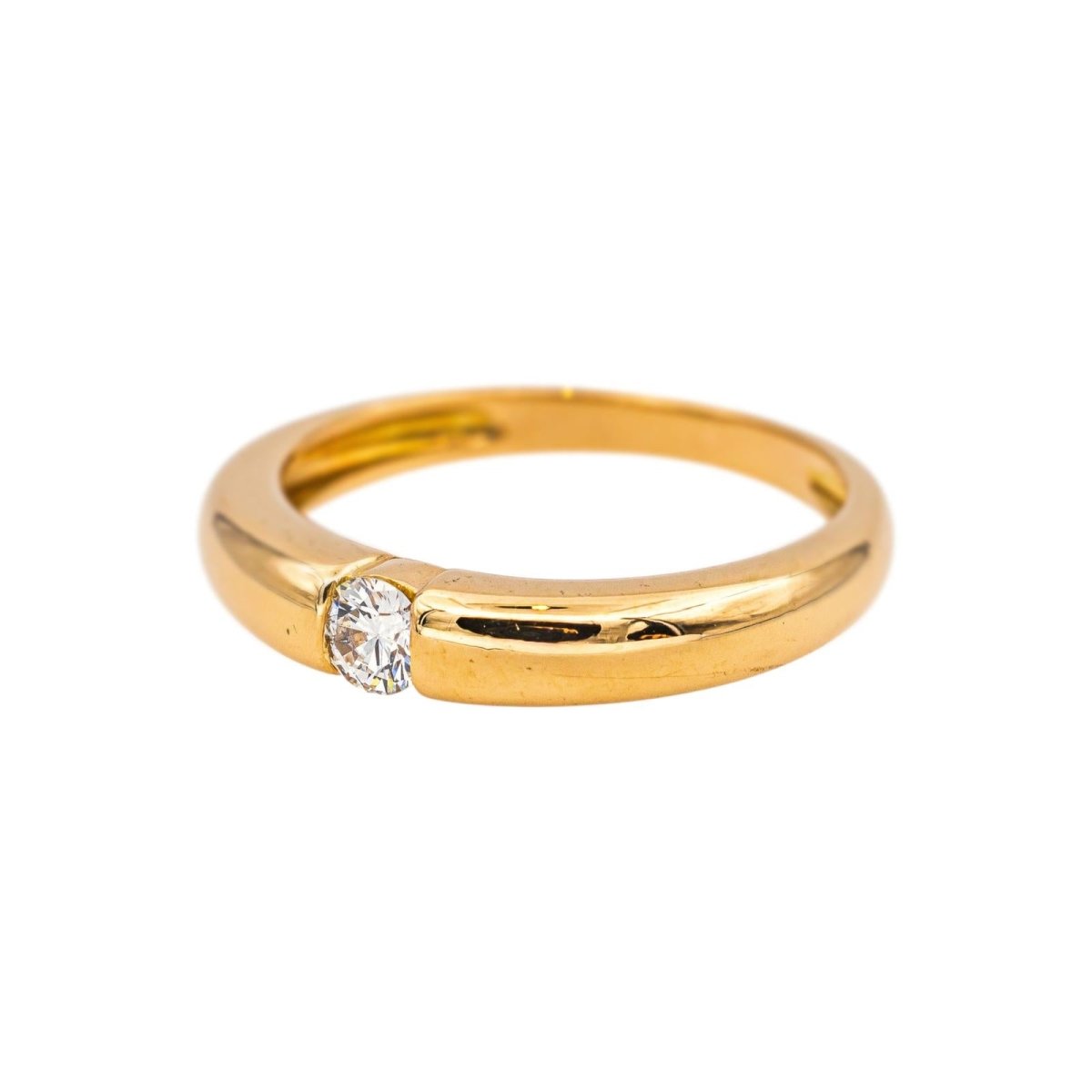 Bague Solitaire Or jaune Diamant - Castafiore