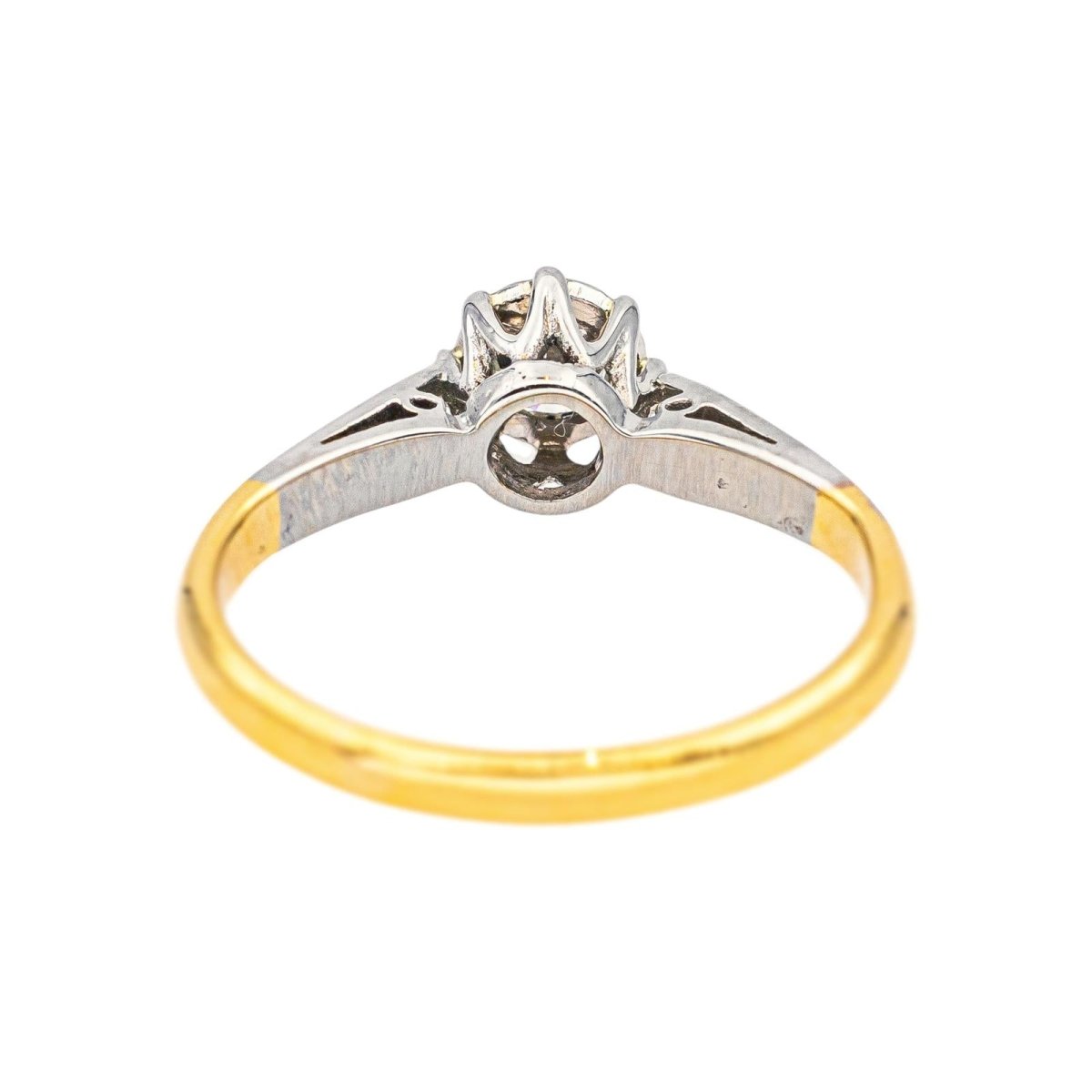 Bague Solitaire Or jaune Diamant - Castafiore
