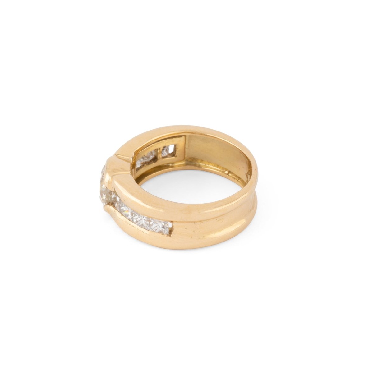 Bague solitaire ornée d'un diamant taille brillant d'environ 1,21 cts - Castafiore