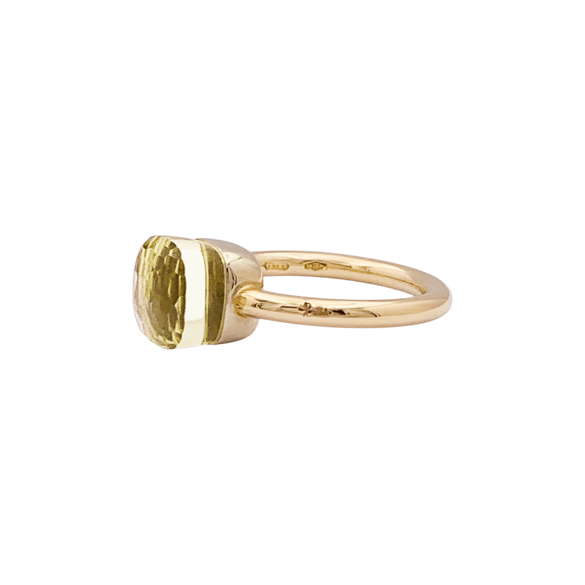 Bague Solitaire POMELLATO "Nudo" en or blanc, or rose et quartz - Castafiore