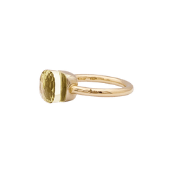 Bague Solitaire POMELLATO "Nudo" en or blanc, or rose et quartz - Castafiore